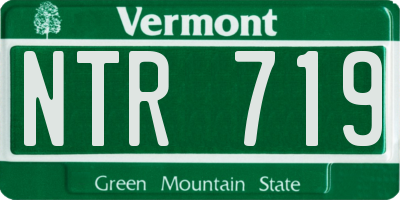 VT license plate NTR719