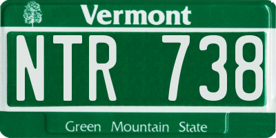 VT license plate NTR738