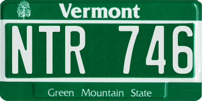 VT license plate NTR746