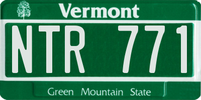 VT license plate NTR771