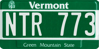 VT license plate NTR773