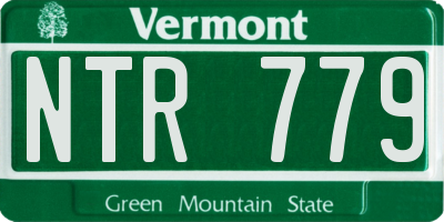 VT license plate NTR779