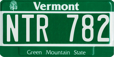 VT license plate NTR782