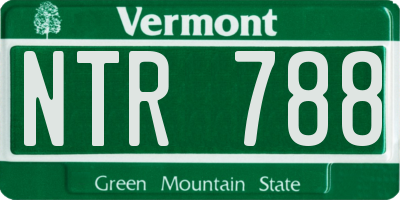 VT license plate NTR788