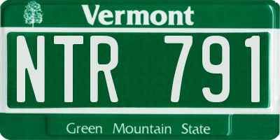 VT license plate NTR791