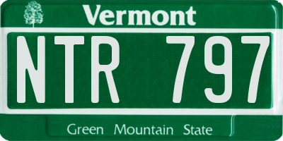 VT license plate NTR797