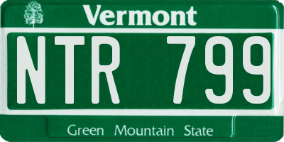 VT license plate NTR799