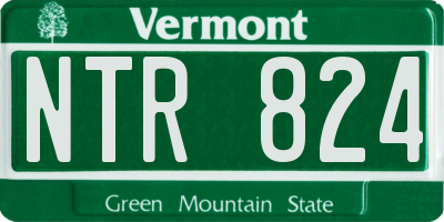 VT license plate NTR824