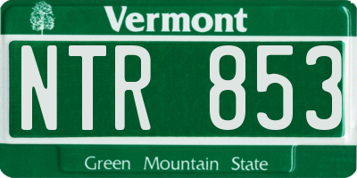 VT license plate NTR853