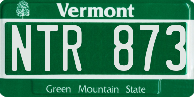 VT license plate NTR873