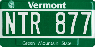 VT license plate NTR877