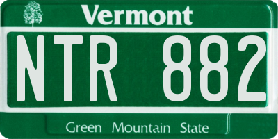 VT license plate NTR882
