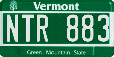 VT license plate NTR883