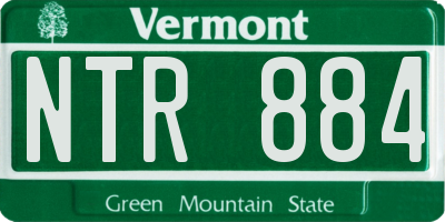 VT license plate NTR884