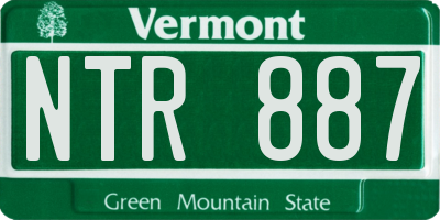 VT license plate NTR887
