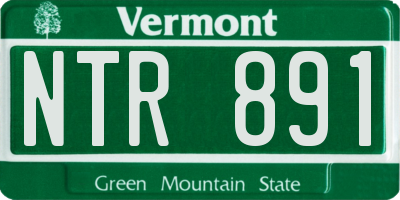 VT license plate NTR891