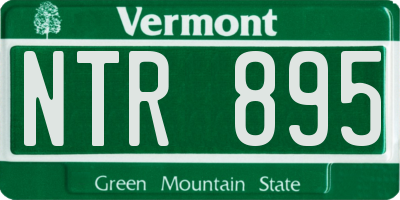 VT license plate NTR895