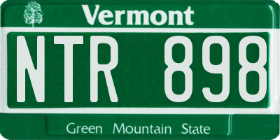 VT license plate NTR898