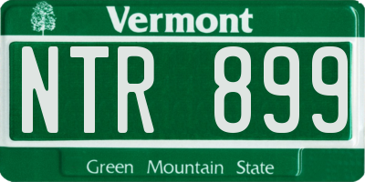 VT license plate NTR899