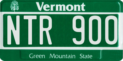VT license plate NTR900