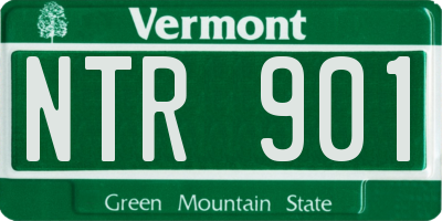 VT license plate NTR901