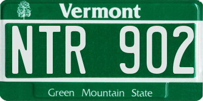 VT license plate NTR902