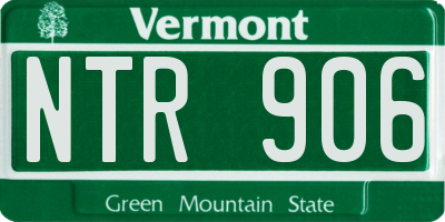 VT license plate NTR906