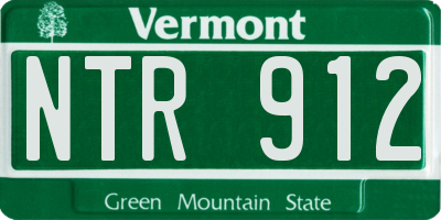 VT license plate NTR912