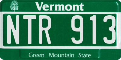 VT license plate NTR913