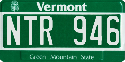 VT license plate NTR946