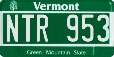 VT license plate NTR953
