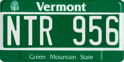 VT license plate NTR956