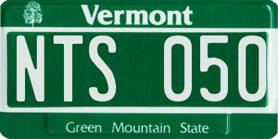 VT license plate NTS050
