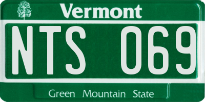 VT license plate NTS069