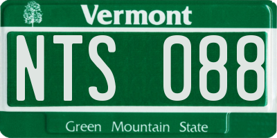 VT license plate NTS088
