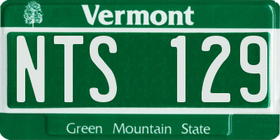 VT license plate NTS129