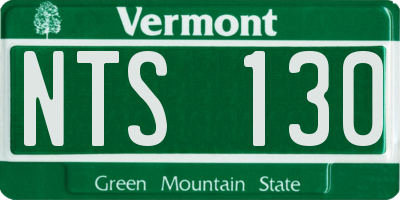 VT license plate NTS130