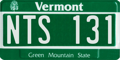 VT license plate NTS131