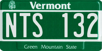 VT license plate NTS132