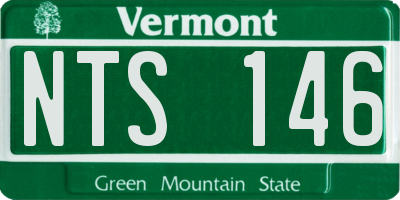 VT license plate NTS146