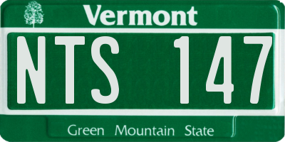 VT license plate NTS147