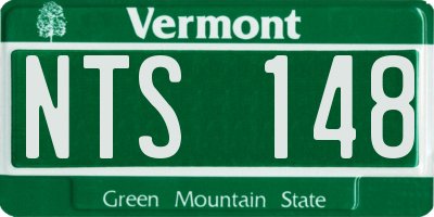 VT license plate NTS148