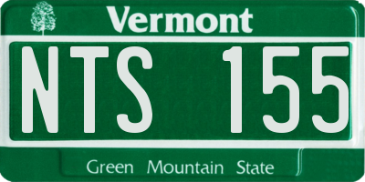 VT license plate NTS155