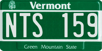 VT license plate NTS159