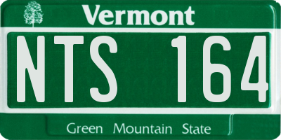 VT license plate NTS164