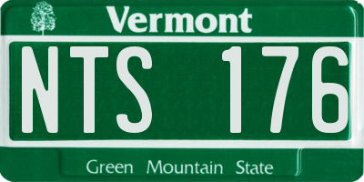 VT license plate NTS176