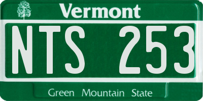 VT license plate NTS253