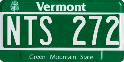 VT license plate NTS272