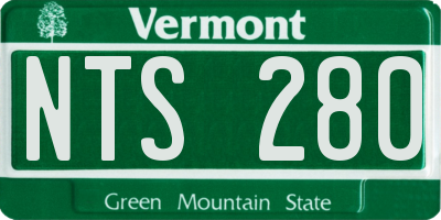 VT license plate NTS280