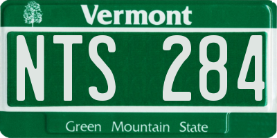VT license plate NTS284
